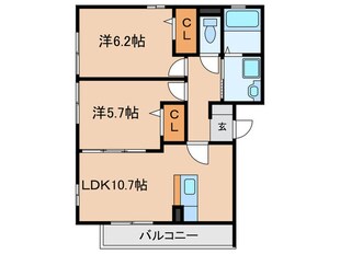 リヴィエ－ル諏訪森の物件間取画像